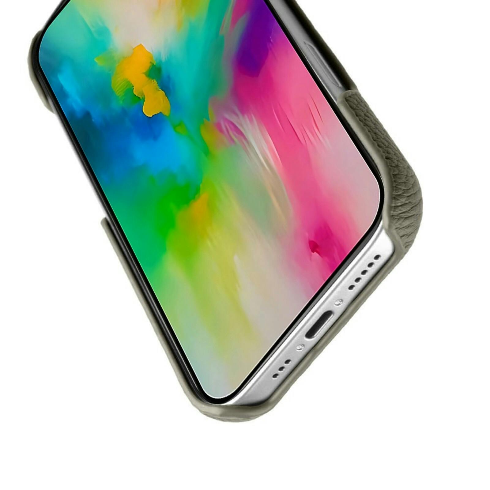 Melkco Apple iPhone 16 Plus Leather MagSafe Cover Grijs