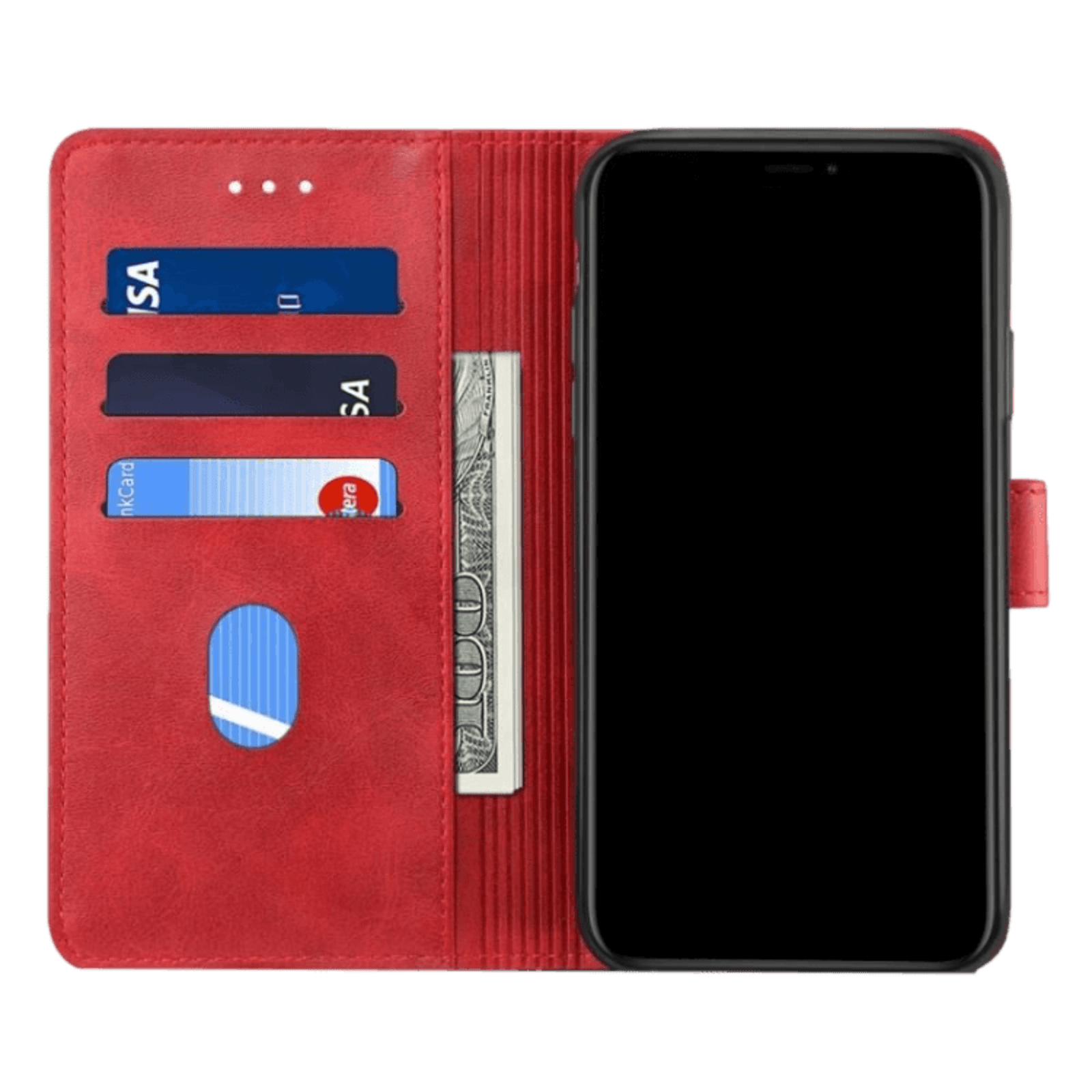 Gussim Samsung Galaxy S20 Booktype Beschermhoesje Rood