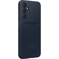 Samsung Galaxy A25 Kaarthouder Hoesje Blue Black - Voorkant