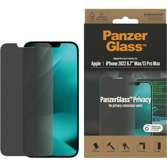 PanzerGlass iPhone 14 Plus Ultra-Wide Fit Screenprotector Privacy
