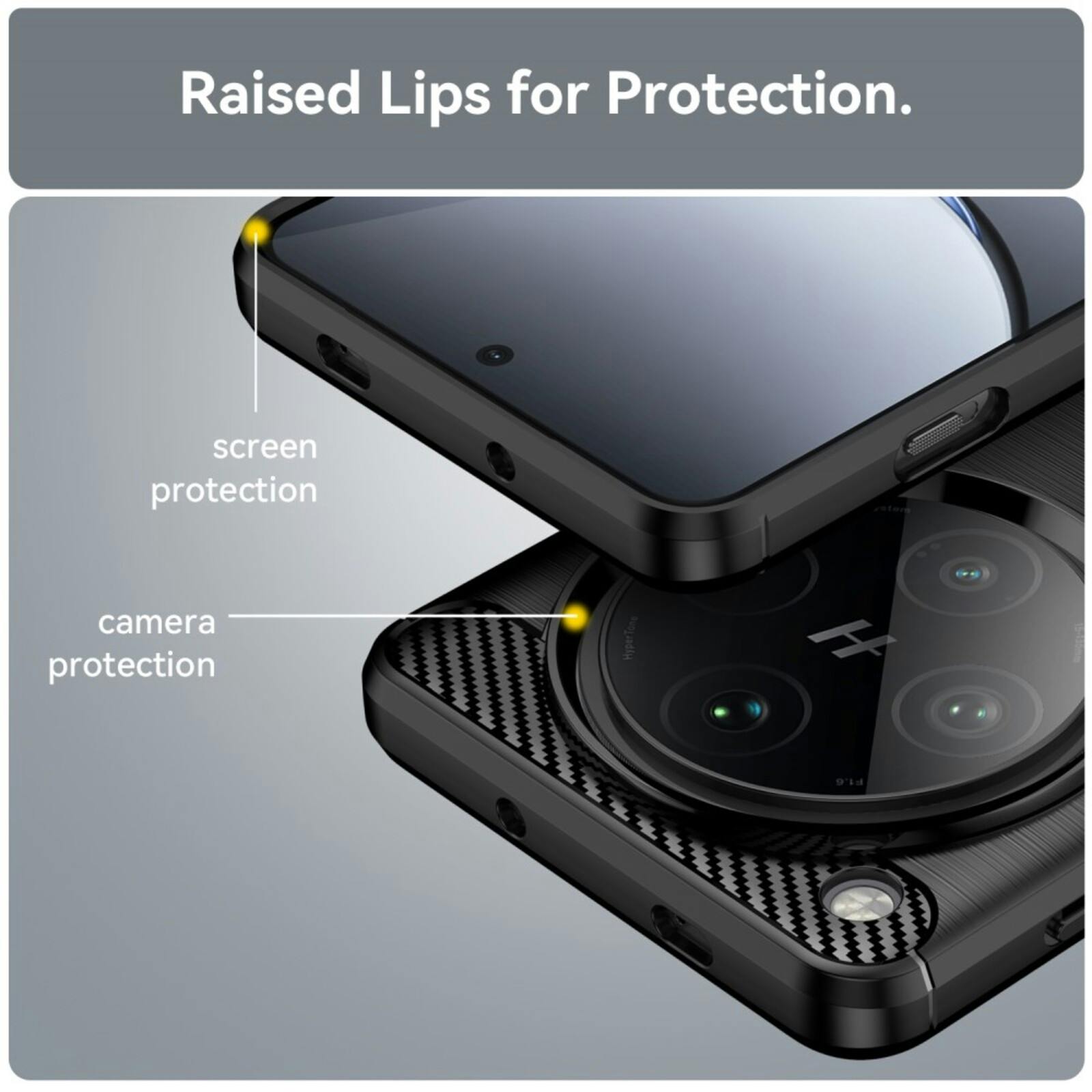 Mocaa Oppo Find X8 Pro Brushed Hoesje Zwart