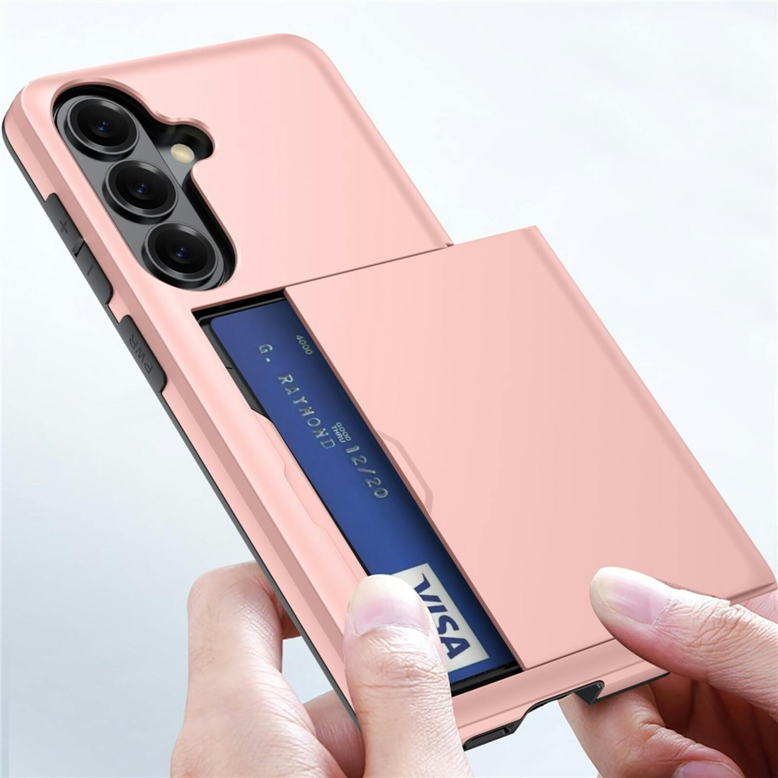 Amorus Samsung Galaxy A57 Hoesje met Pashouder Blauw