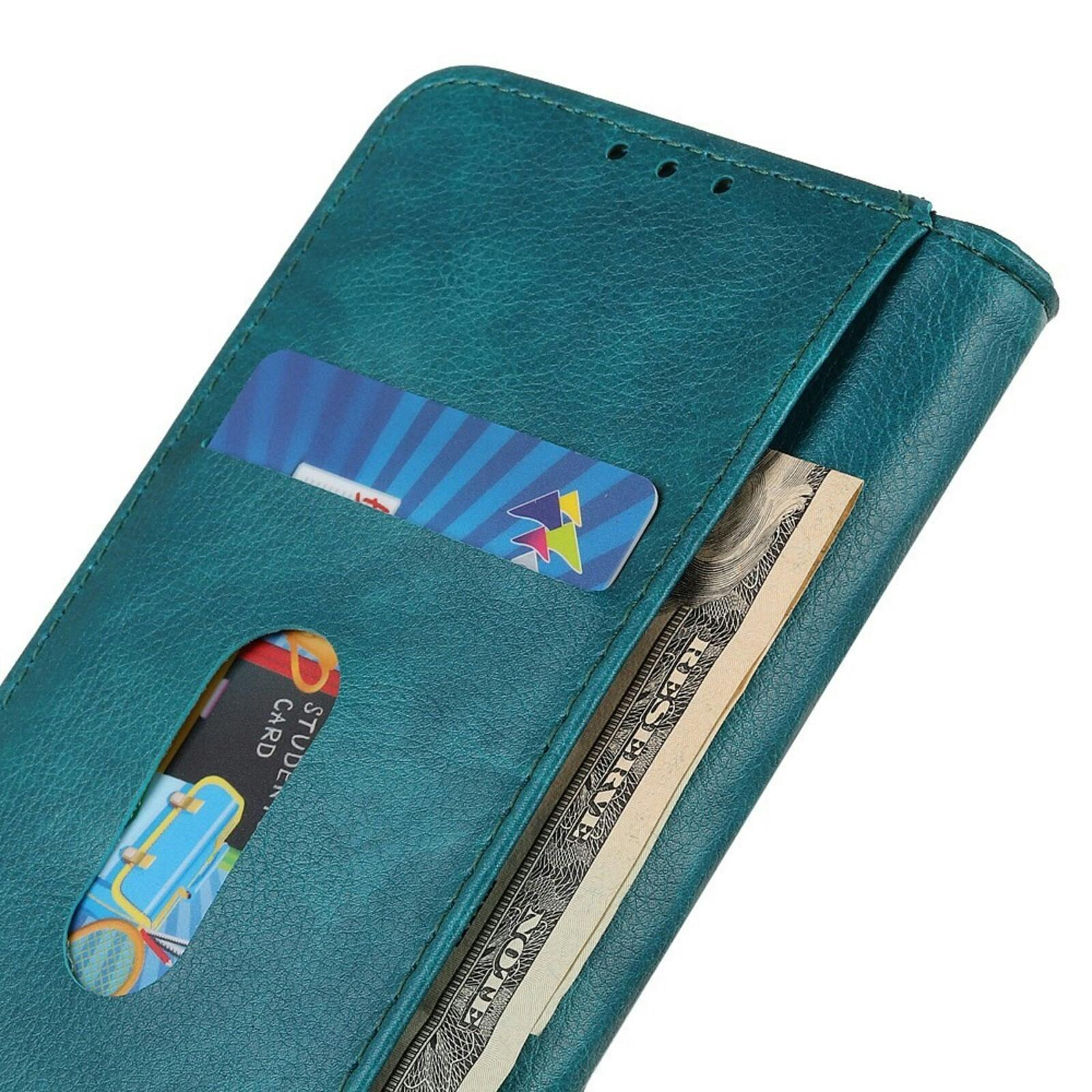 Comfycase Redmi 13C Leren Portemonnee Hoesje Turqoise