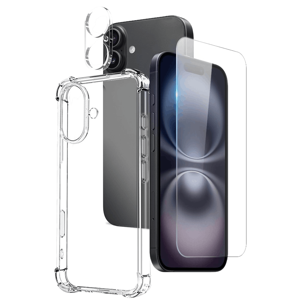 Northjo Apple iPhone 16 Shockproof All-in-One Protection Transparant