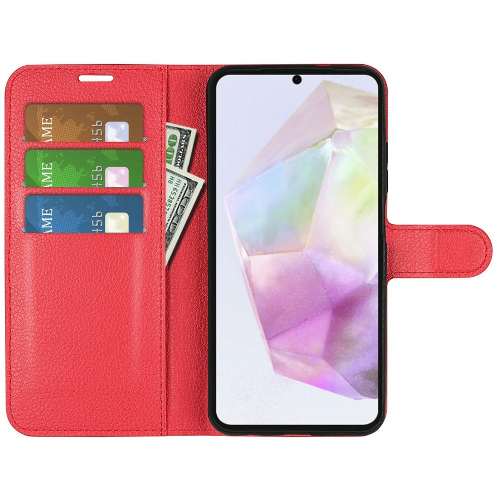 Comfycase Samsung Galaxy A36 Bookcase Hoesje Rood