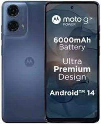 Motorola Moto G24 Matt Charcoal - Voorkant & achterkant