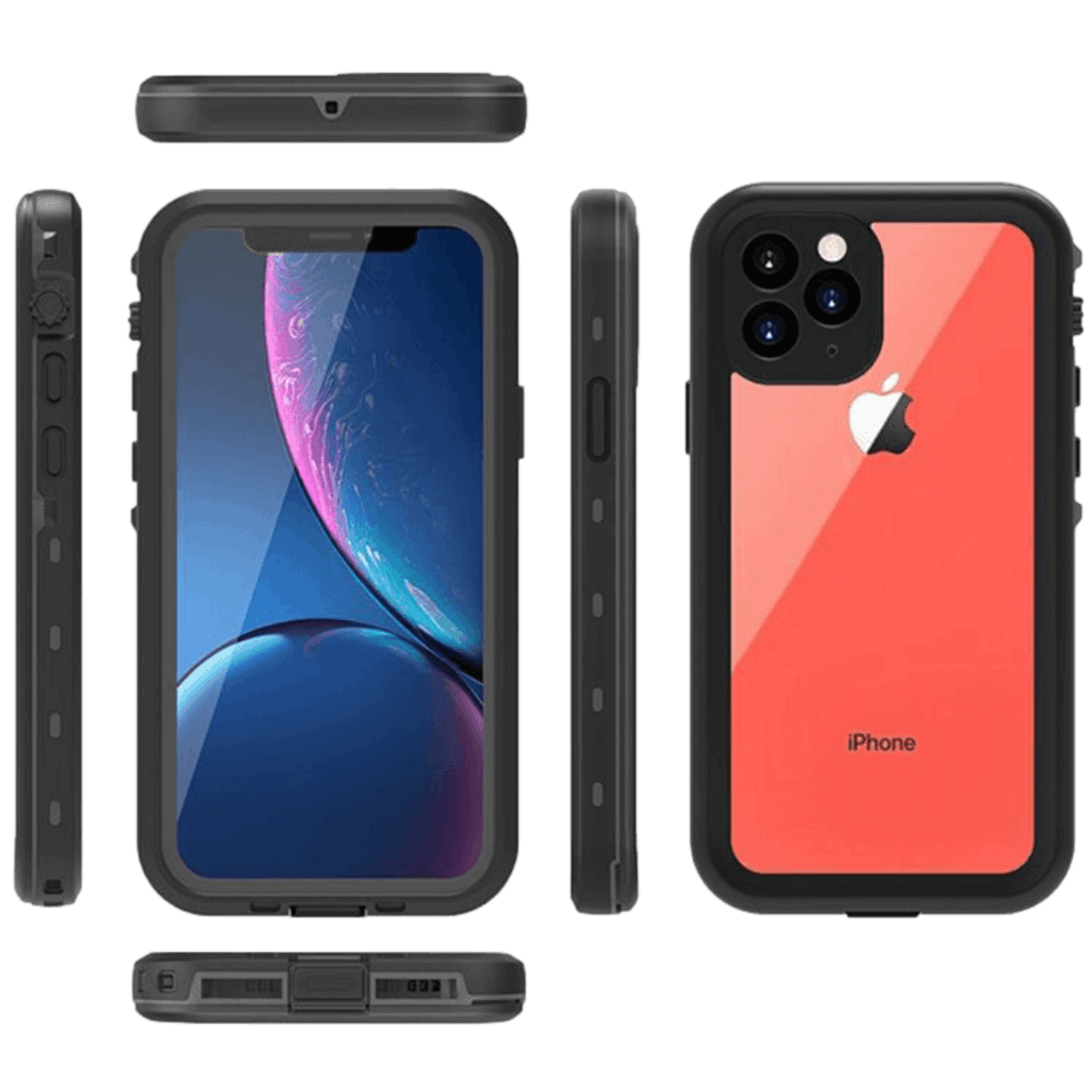 REDPEPPER iPhone 11 Pro Dot Pro Waterproof Beschermhoes Zwart