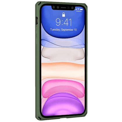CaseBody Iphone 11 Slick Shield met Pashouder Groen