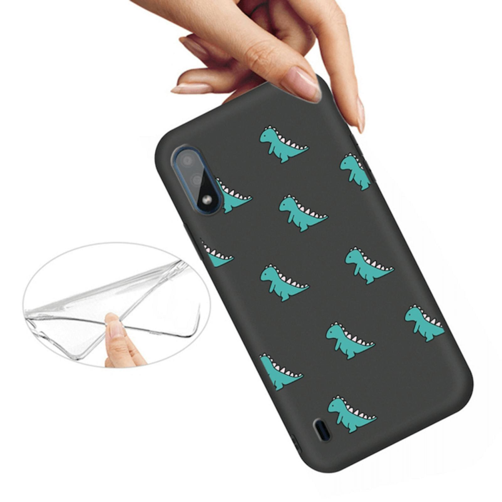 Mocaa Samsung Galaxy A10 Dino Case Zwart