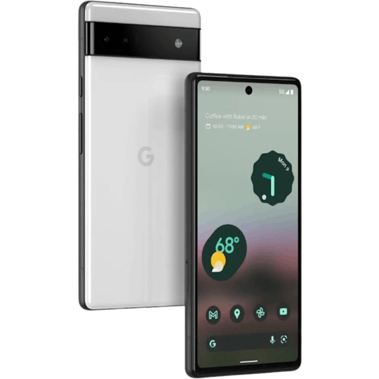 Google Pixel 6a Chalk - Voorkant & achterkant