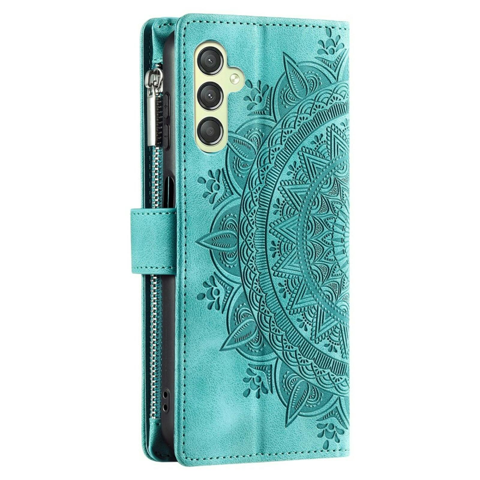 Comfycase Samsung Galaxy A25 Mandala Wallet Groen