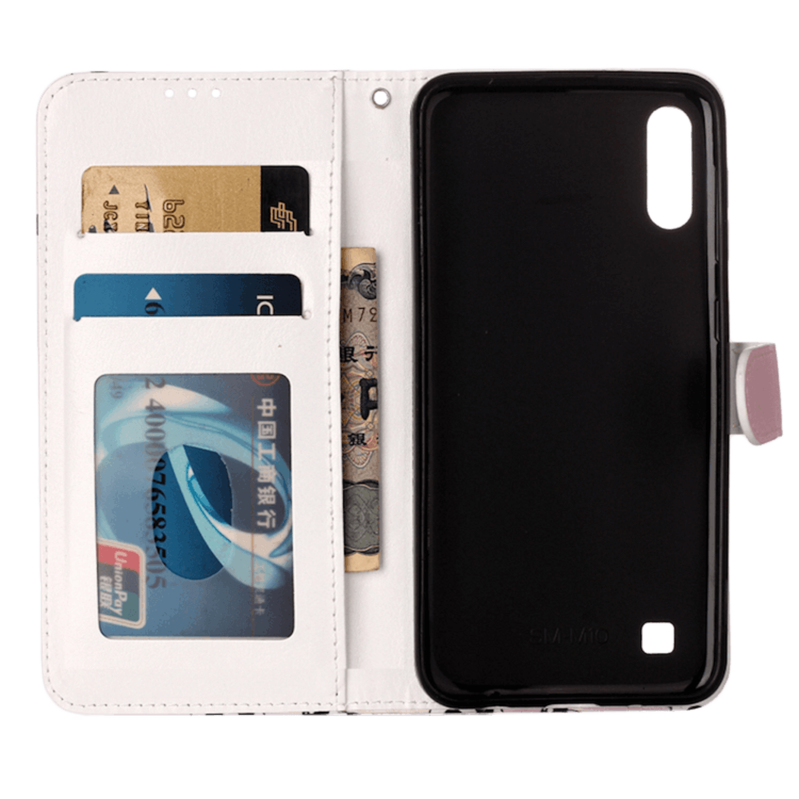 Comfycase Samsung Galaxy A10 Cutie Bears Booktype Hoesje Roze