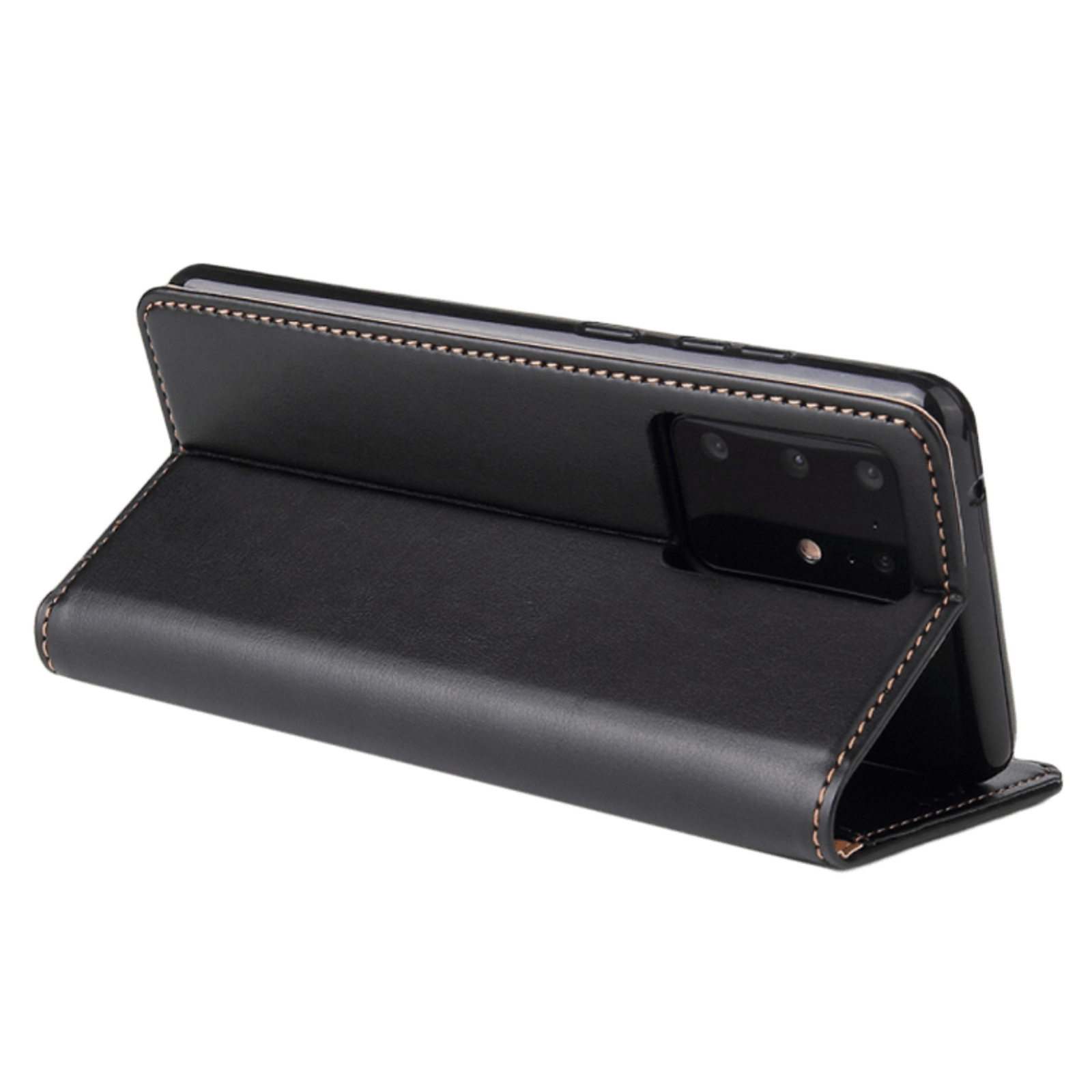 Fierre Shann Samsung Galaxy S20 Ultra Slim Wallet Hoesje Zwart