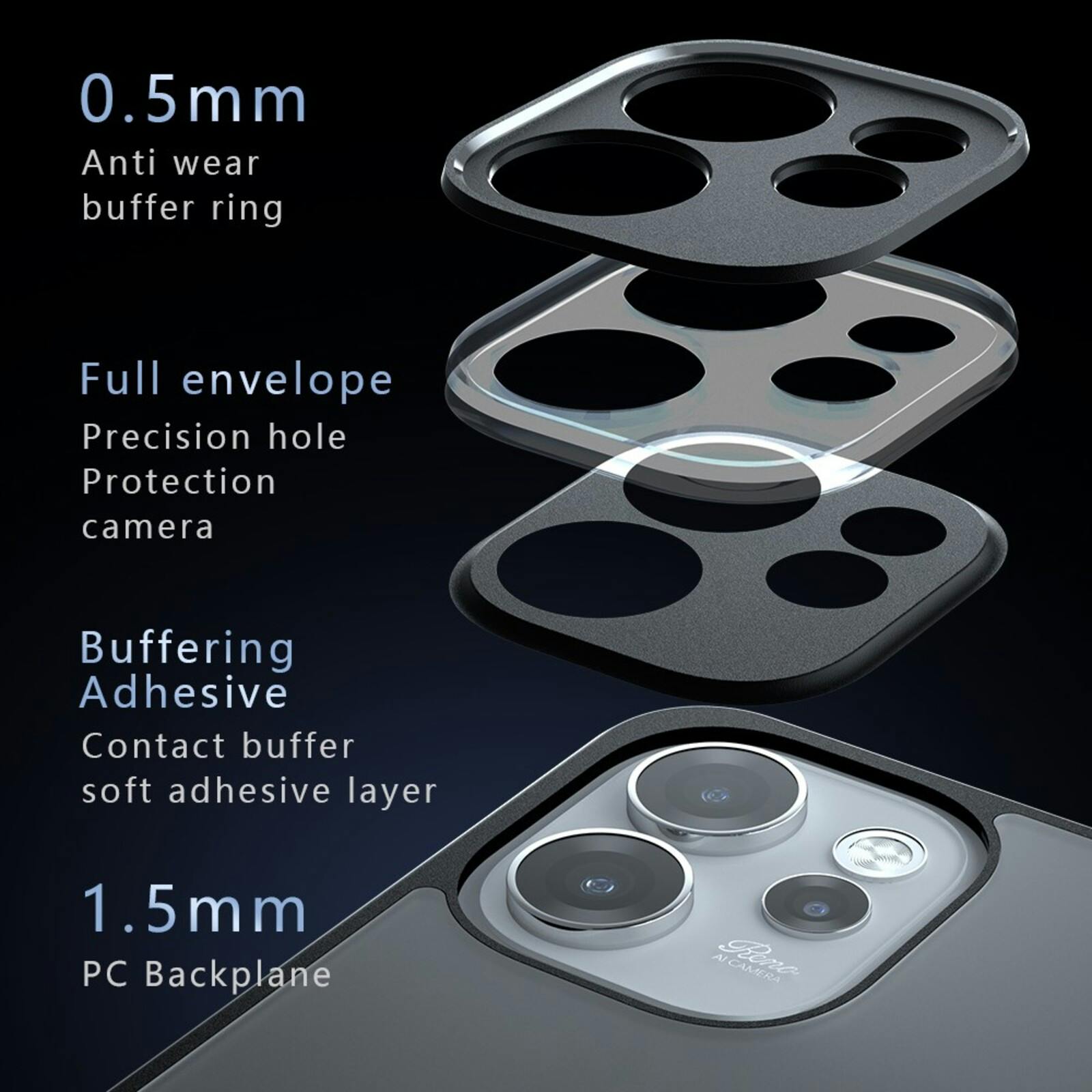 CaseBody OPPO Reno15 Bumper Case Zwart