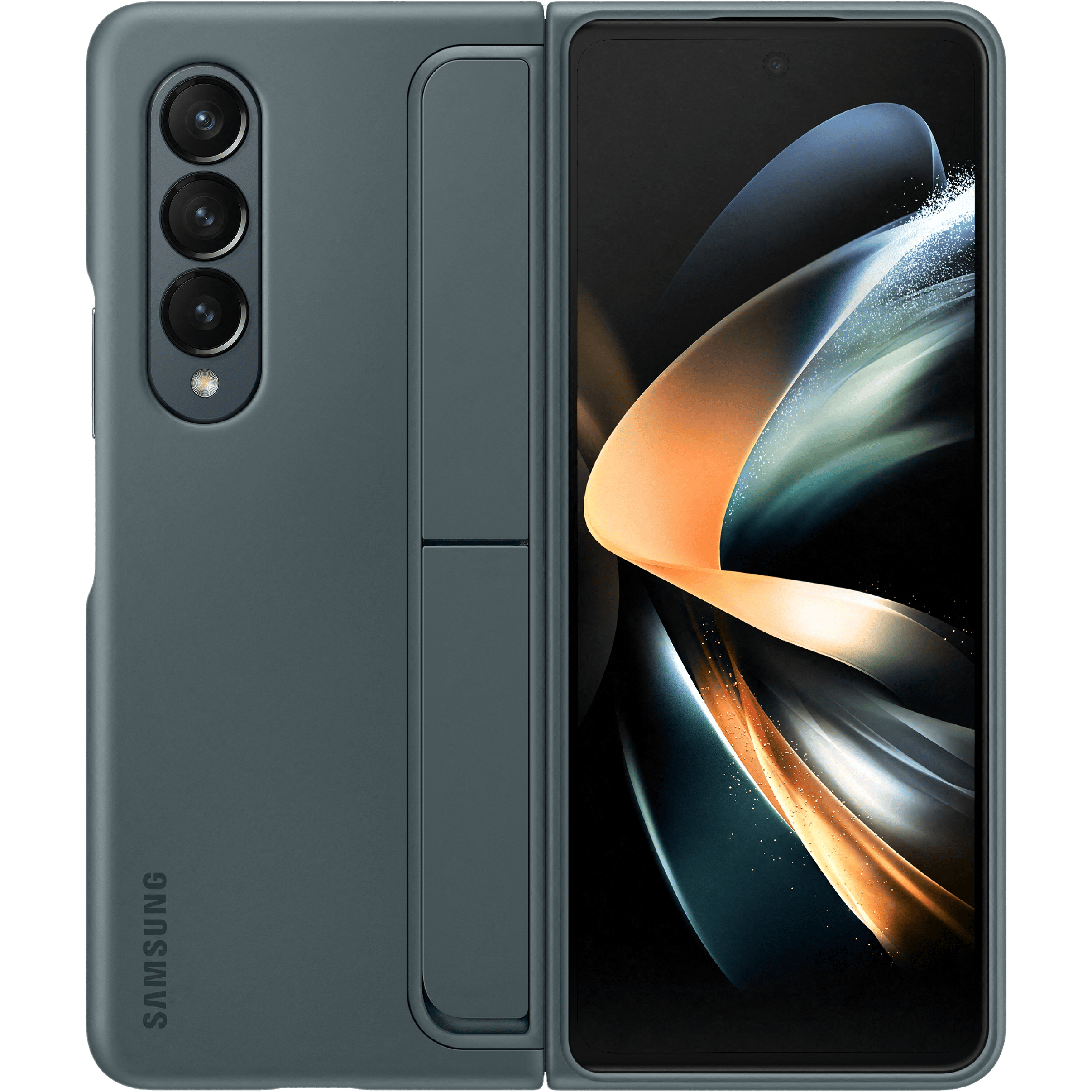 Samsung Galaxy Z Fold4 Protective Standing Hoesje Met S Pen Groen