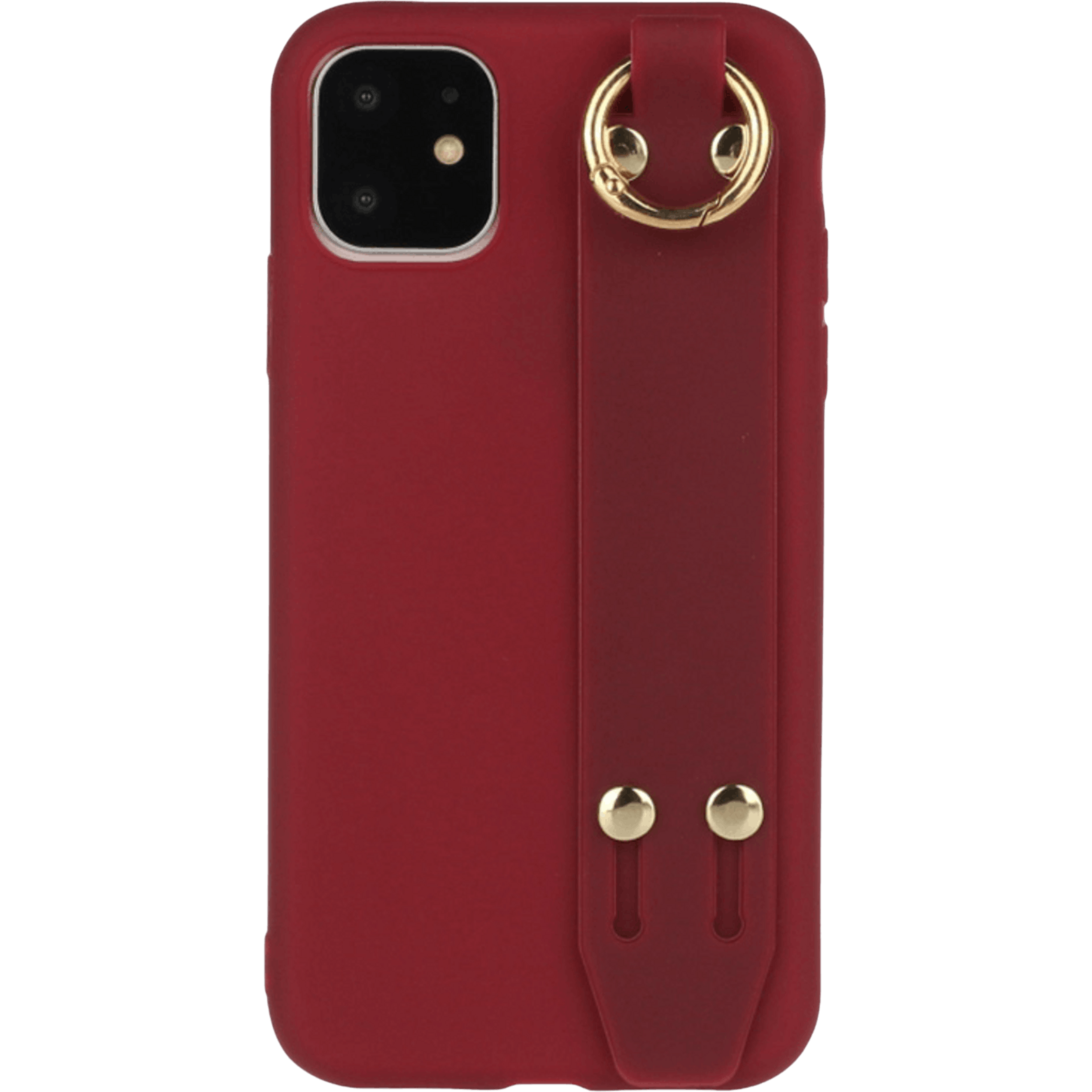 Comfycase iPhone 12 (Pro) Strap Holder Case Rood