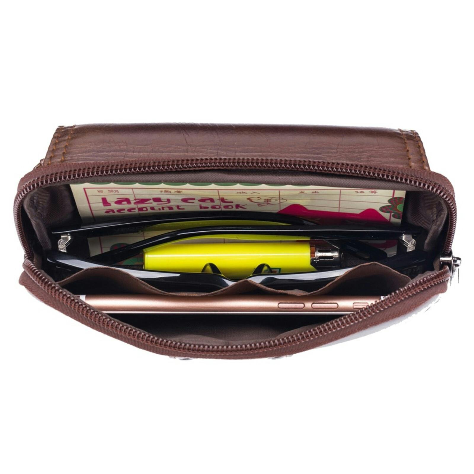 Bullcaptain Horizontal Leather Smartphone Pouch Bruin L