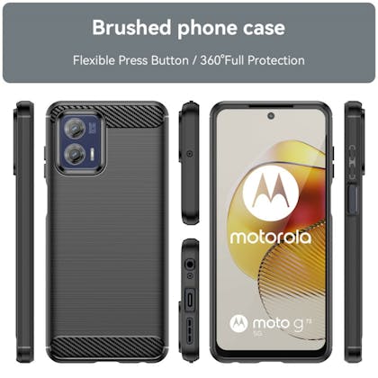 Mocaa Motorola G73 Schokbestendig Hoesje Zwart