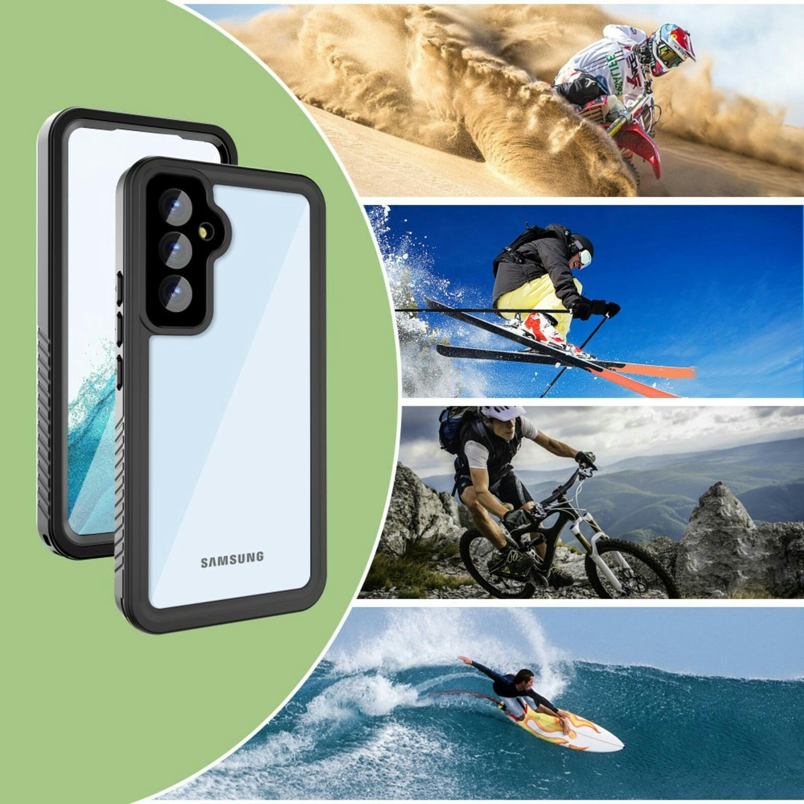 REDPEPPER Samsung A54 FS Series Waterproof Hoesje Zwart