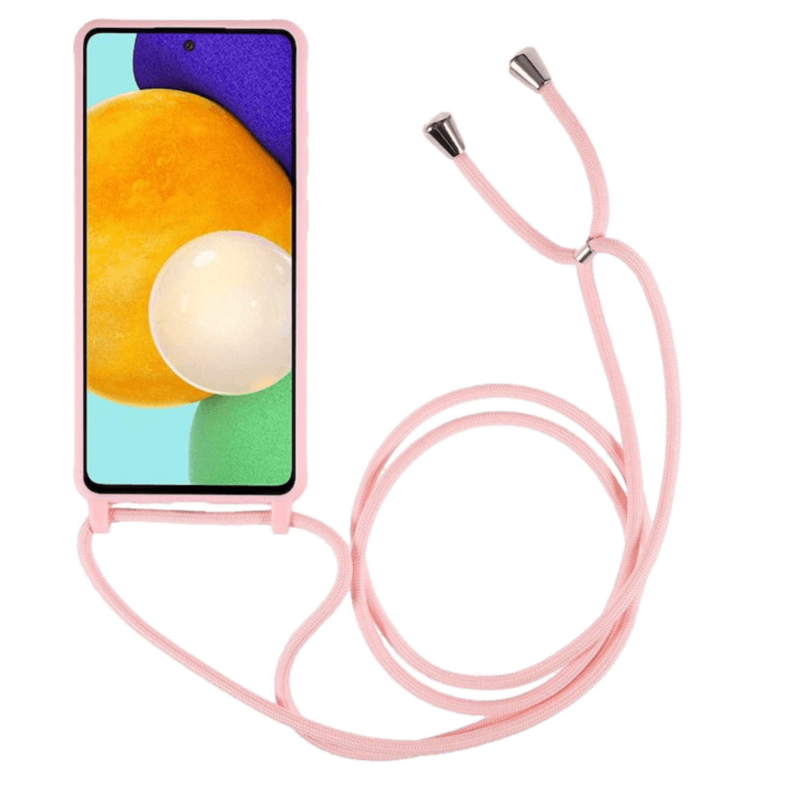 Mocaa Samsung Galaxy A53 Telefoonhoesje met Koord Roze