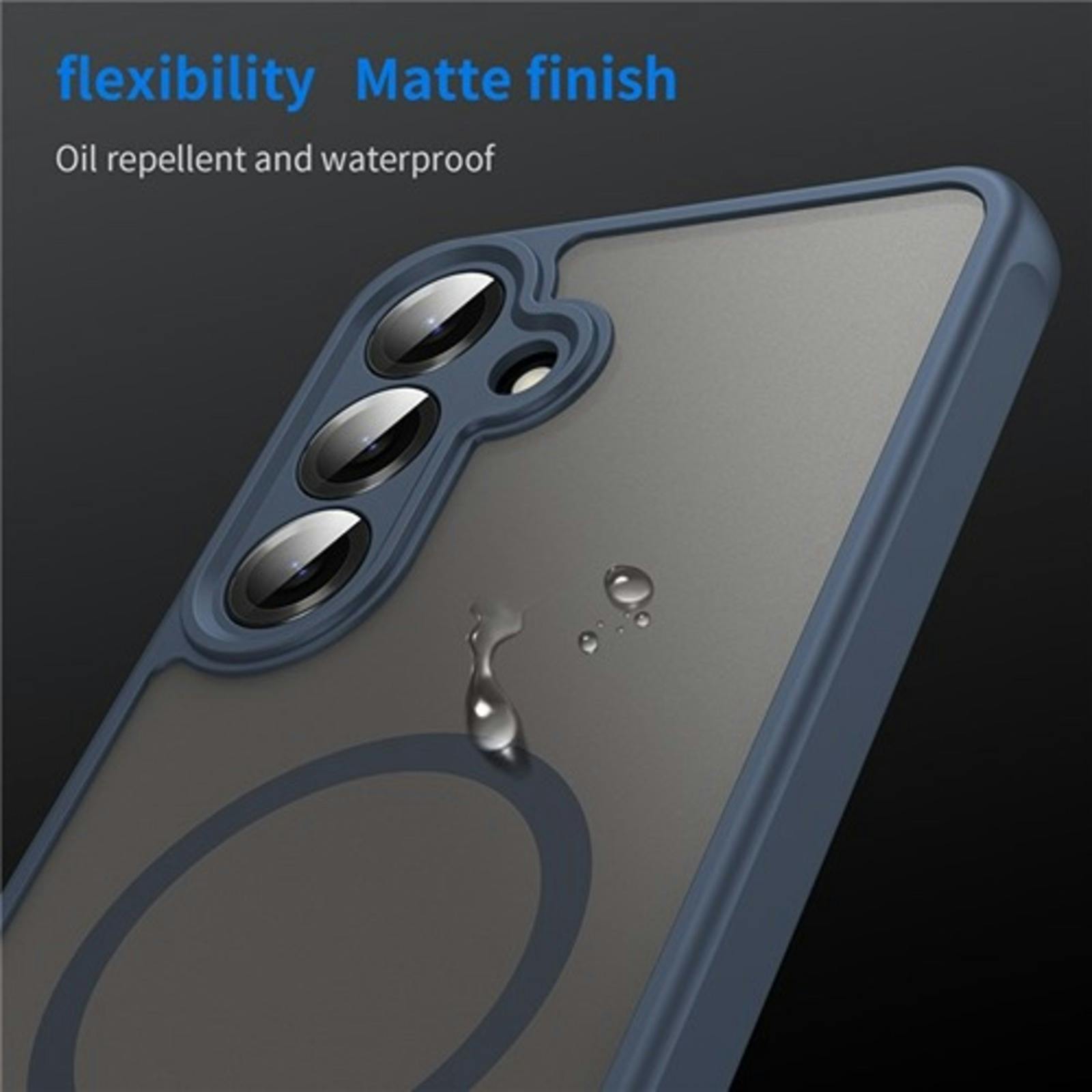 CaseBody Samsung A36 Slim Anti-Shock MagSafe Hoesje Blauw