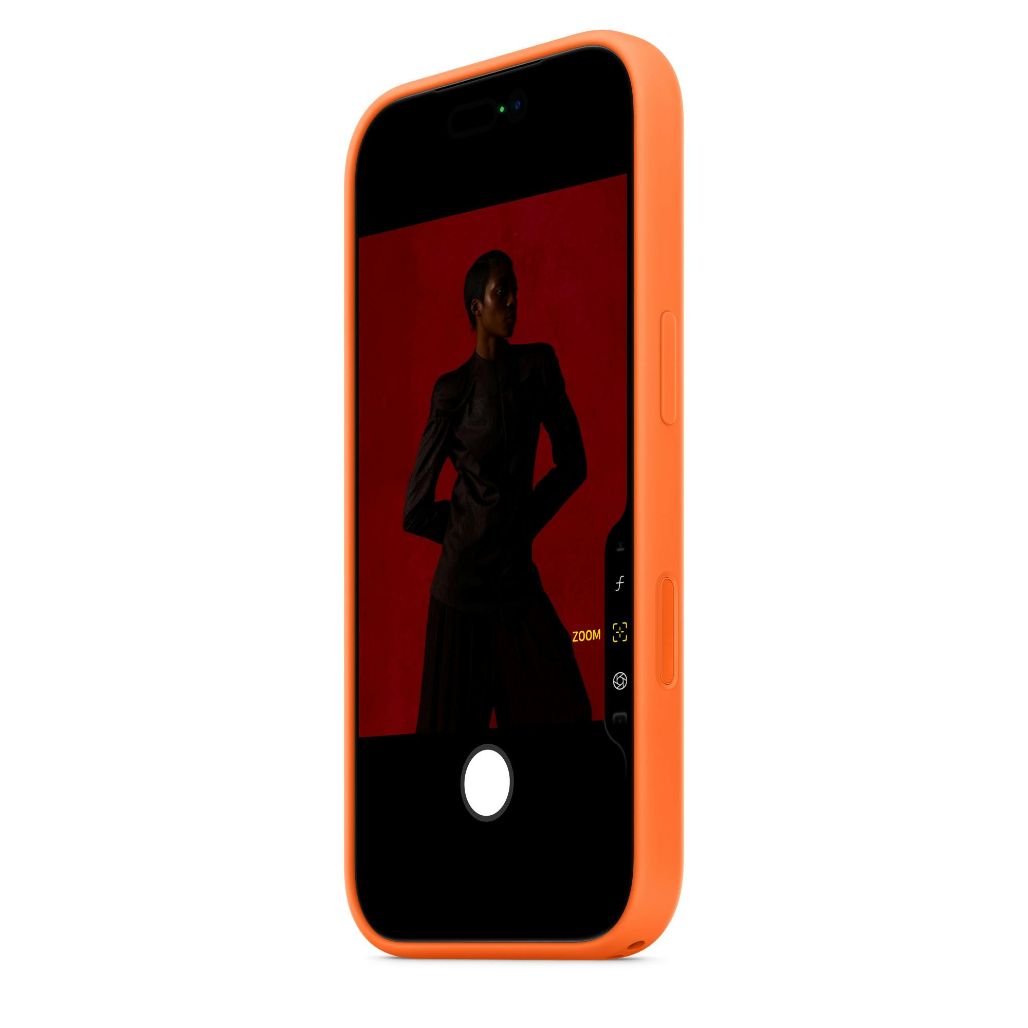 Apple iPhone 17 Pro Siliconen MagSafe Hoesje Oranje