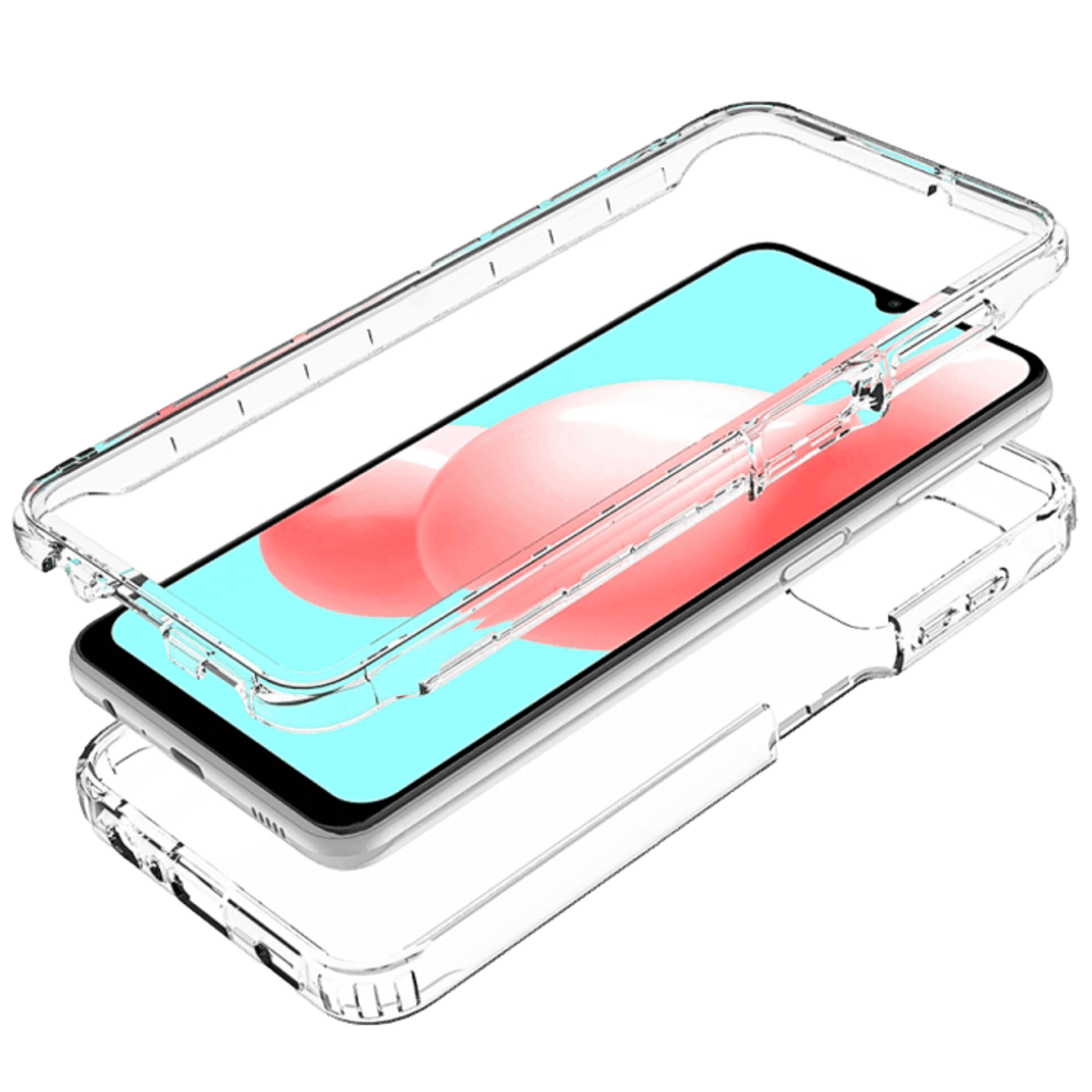 Comfycase Samsung Galaxy A32 schokproof 360 case Transparant