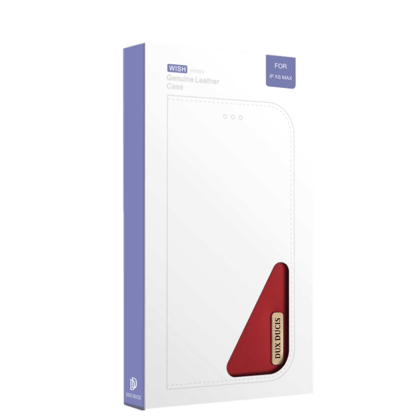 DUX DUCIS iPhone Xr Wish Series Luxe Lederen Bookcase Hoesje Rood