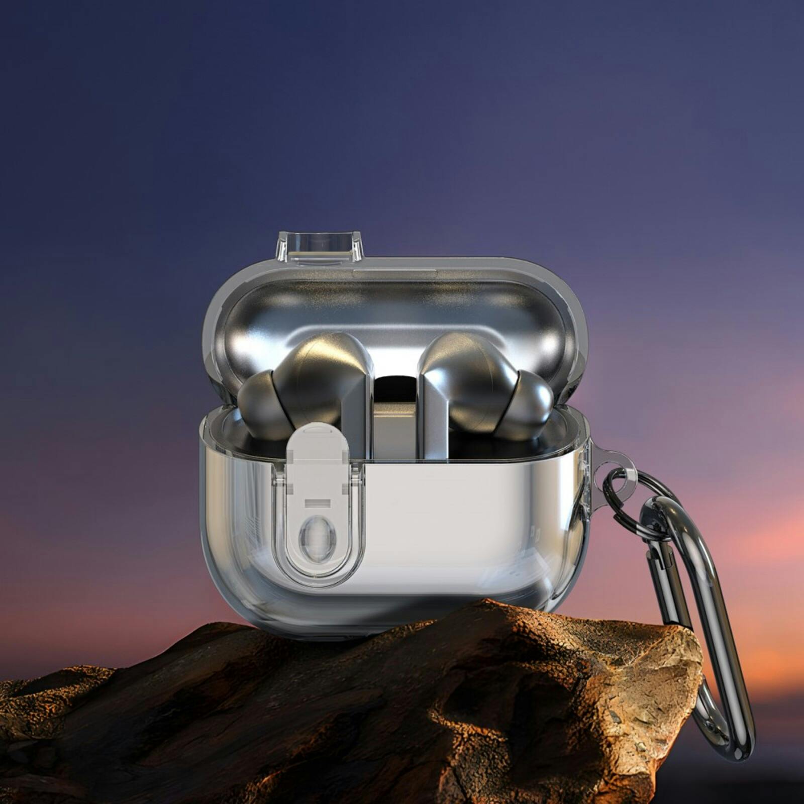 DUX DUCIS Samsung Galaxy Buds3 (Pro) SECH Series Hoesje met Haak Roze