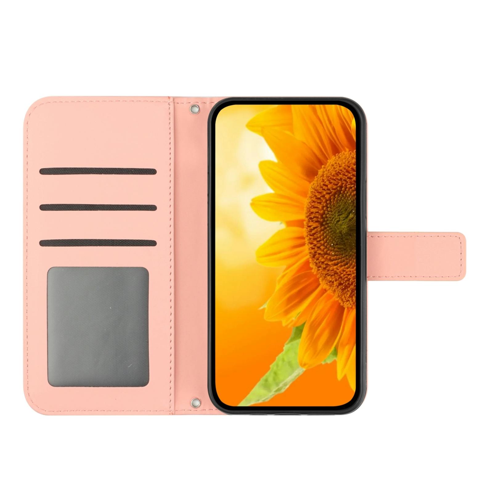 Mocaa Xiaomi Redmi Note 15 Pro Sunflower Bookcase met Koord Roze
