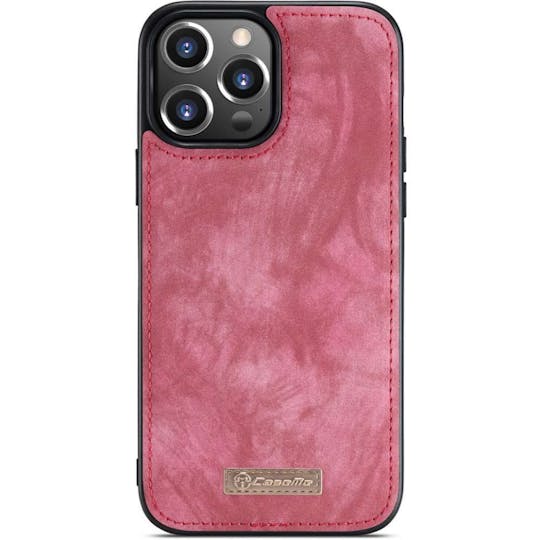 Caseme iPhone 13 Pro Portemonnee Hoesje Alles-in-één Rood