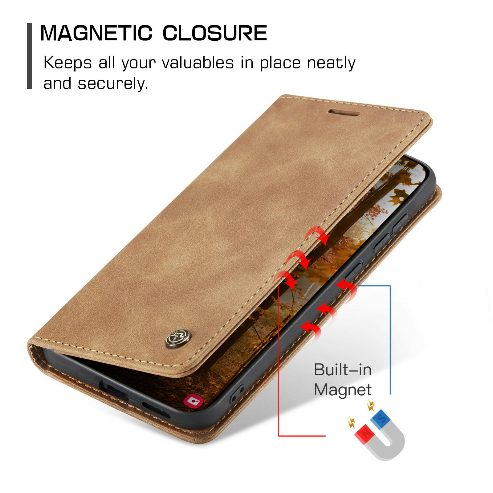Caseme Samsung Galaxy S26 Business Bookcase Hoesje Bruin