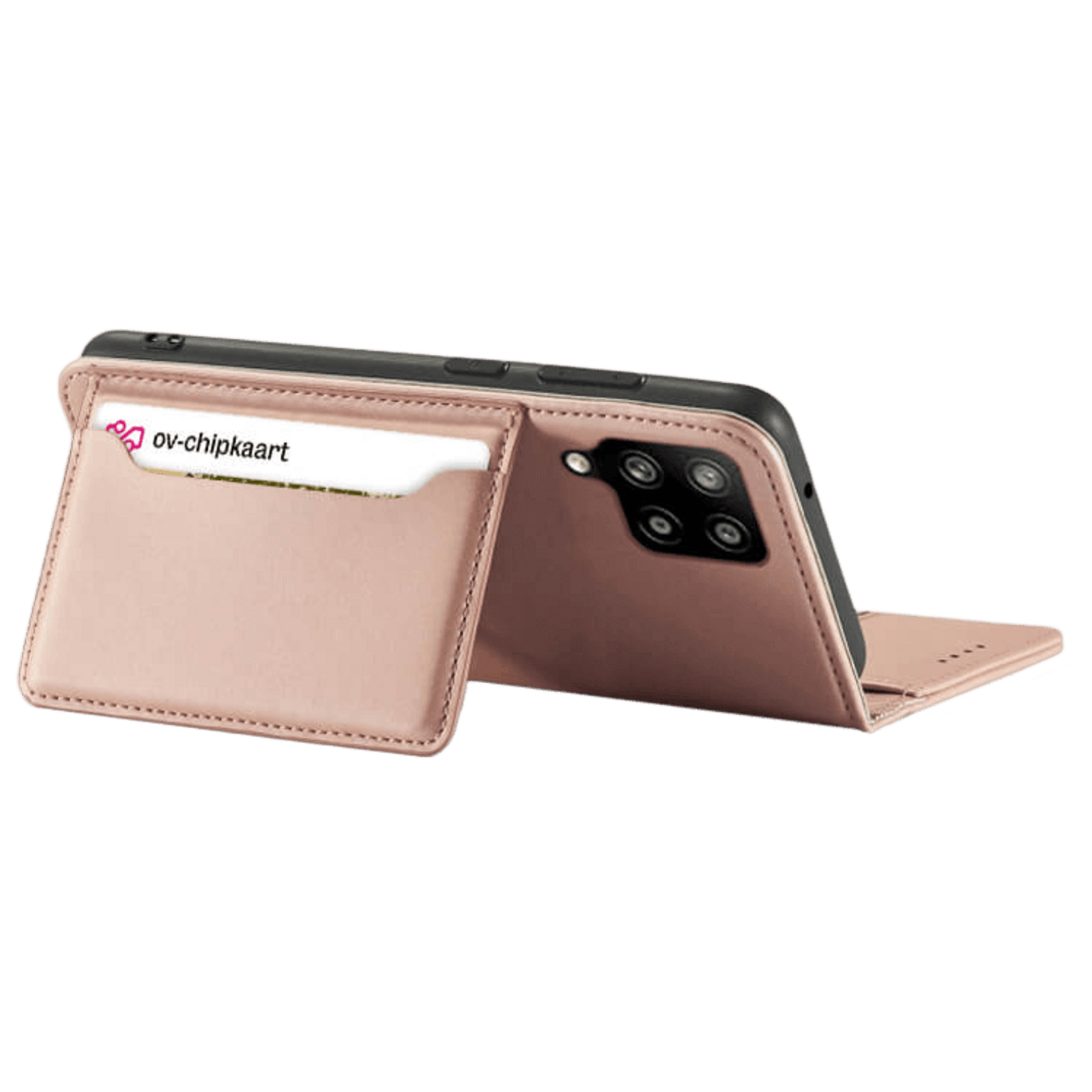 CaseBody Samsung Galaxy A12 Lux Bookcase Hoesje Goud