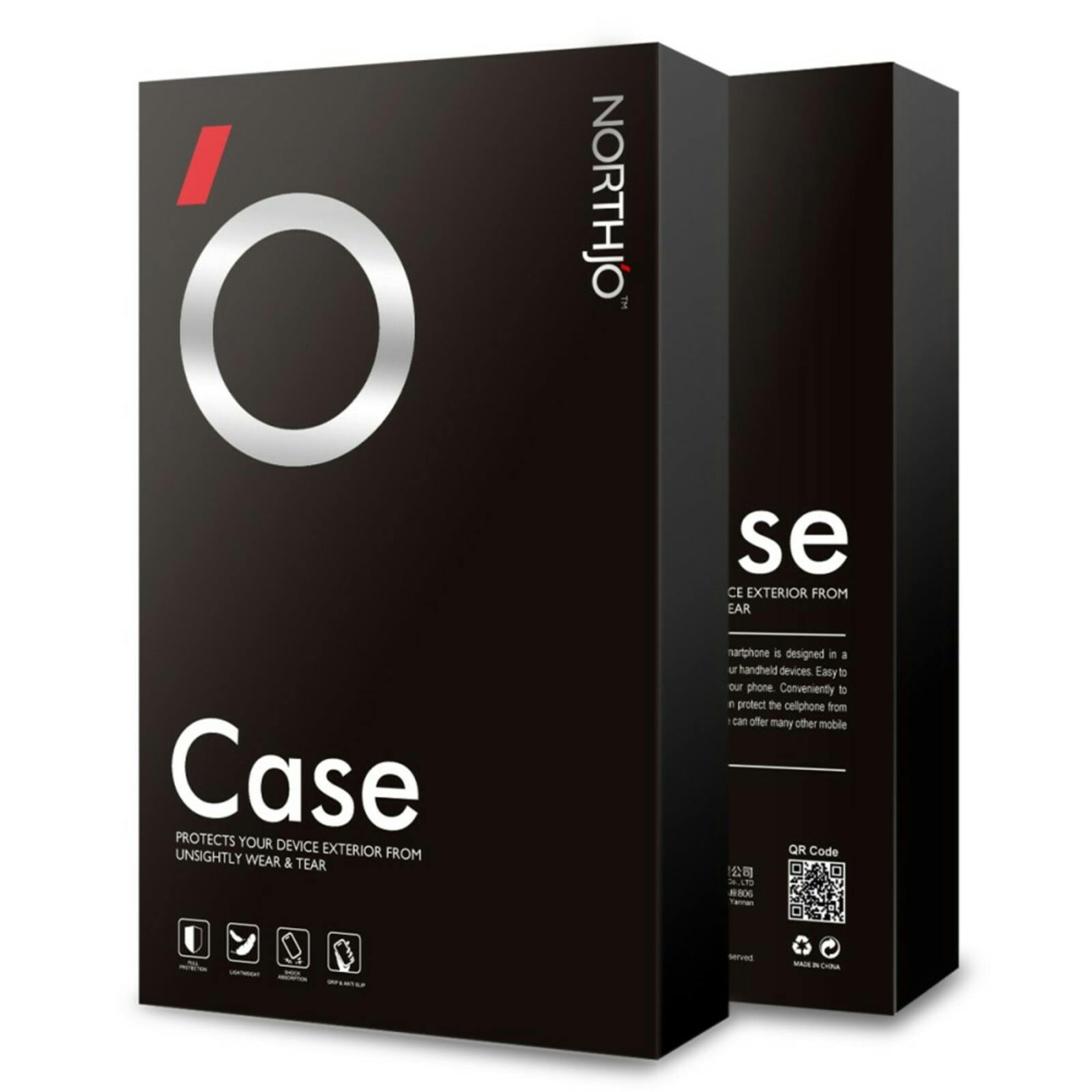 Northjo Samsung S23 FE Hoesje en Screenprotector Transparant