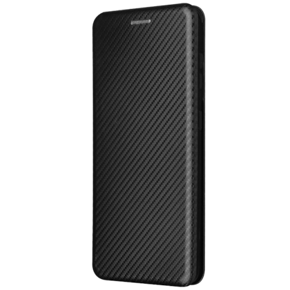 Comfycase Samsung Galaxy S21 Plus Carbon Shell Flip Hoesje Zwart