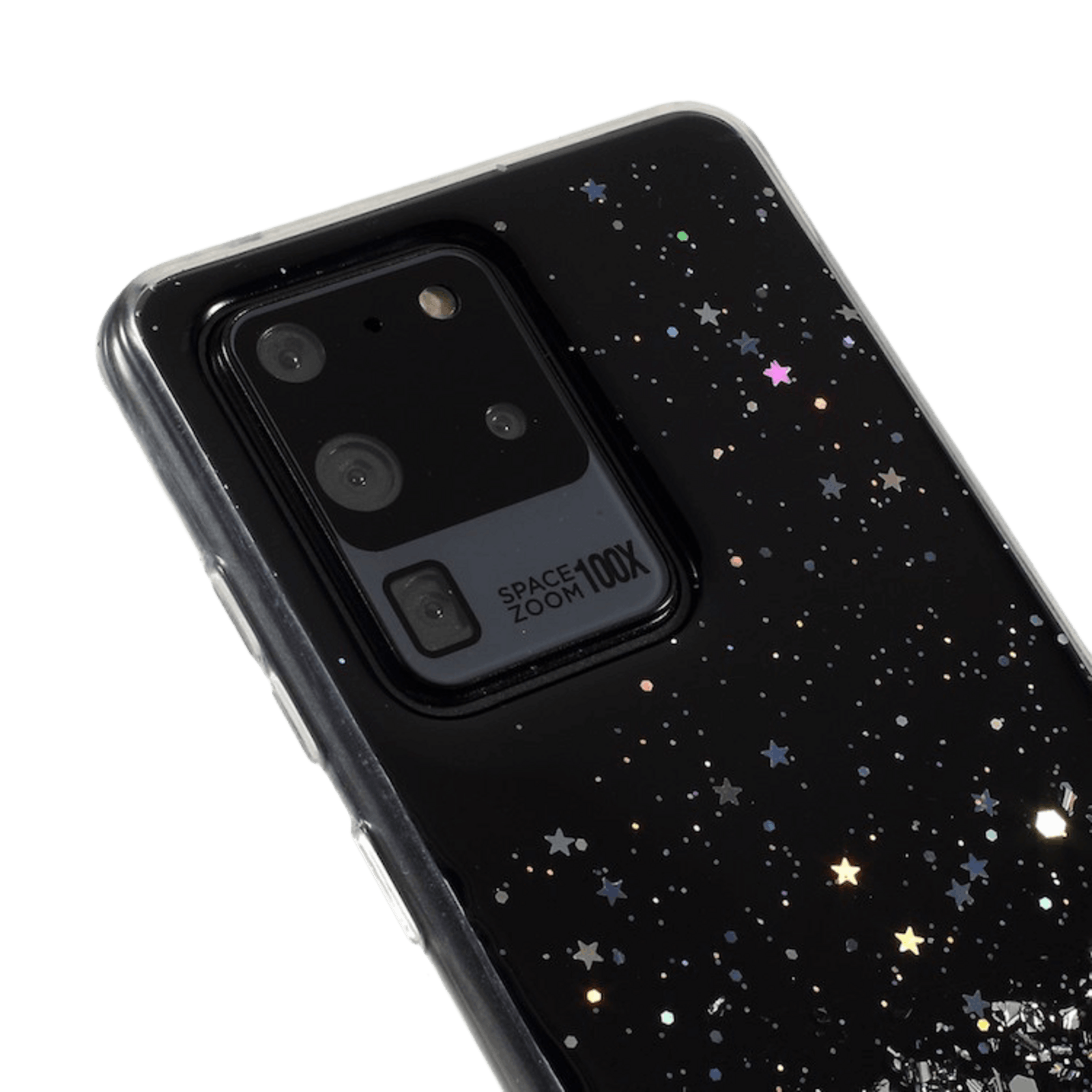 Comfycase Samsung Galaxy S20 Ultra Flakes Beschermhoesje Zwart