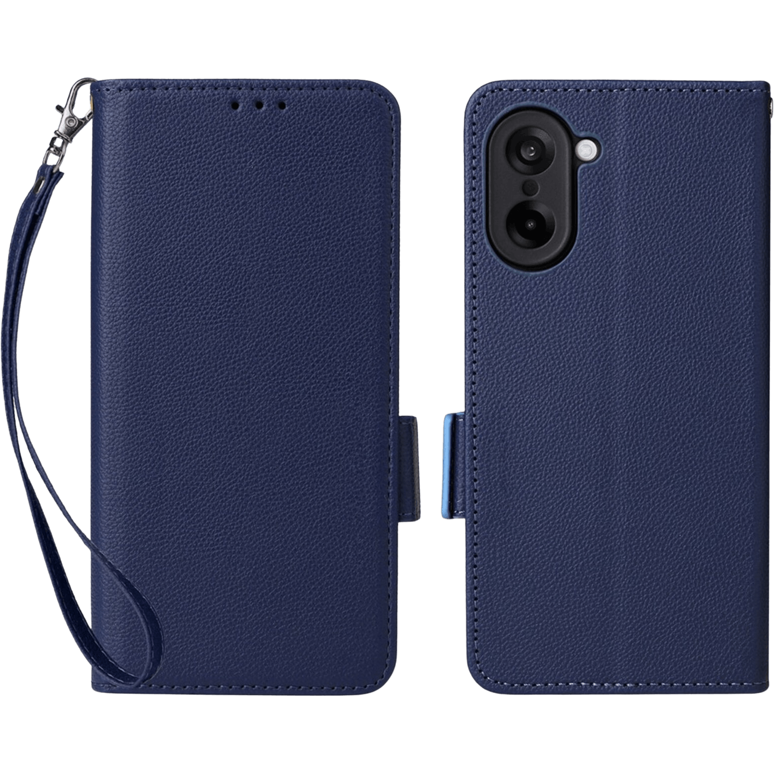 Comfycase OnePlus Nord CE5 Book Case met Koord Donkerblauw