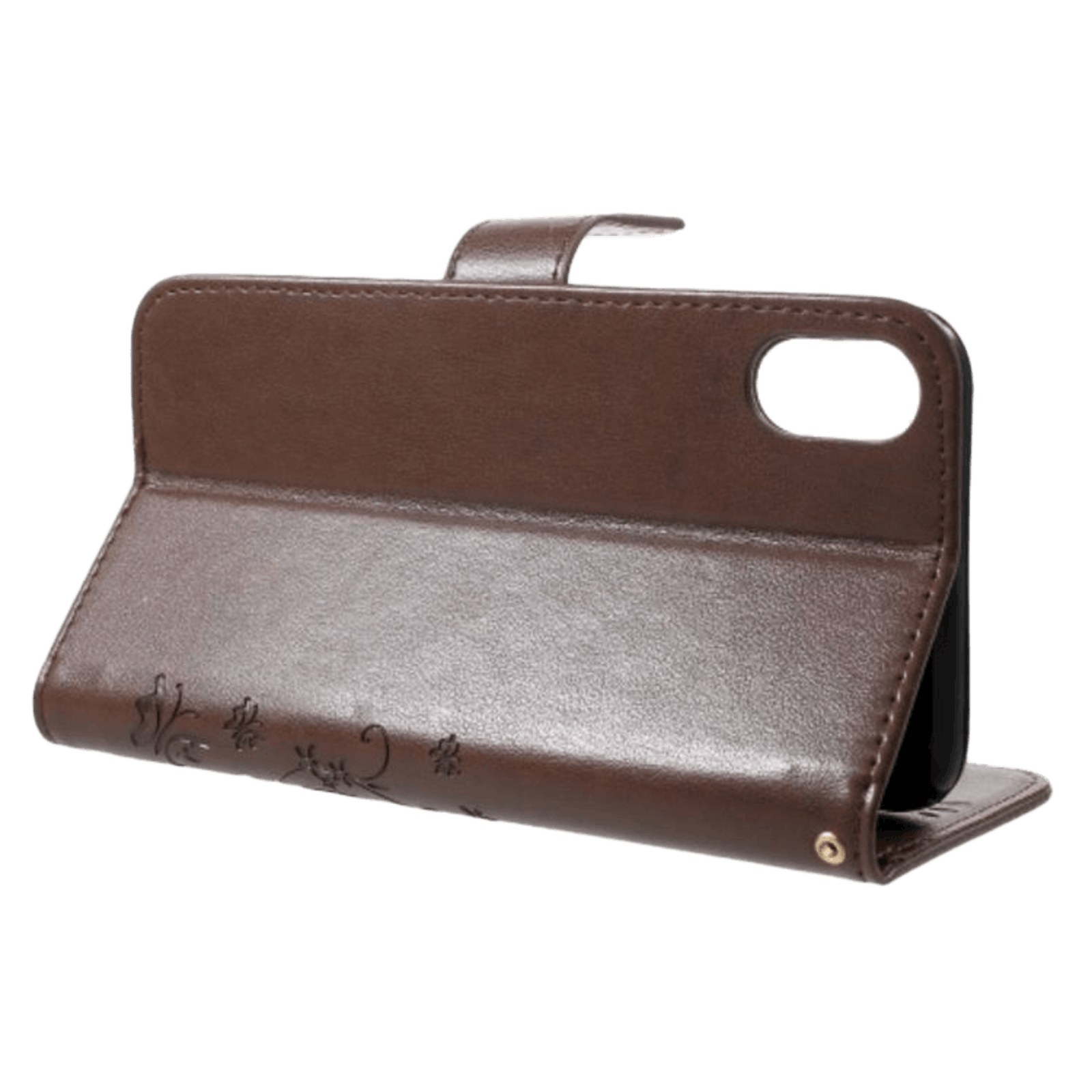 Mocaa iPhone Xs Max Booklet Hoesje Bruin