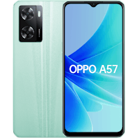 OPPO A57 Glowing Green - Voorkant & achterkant