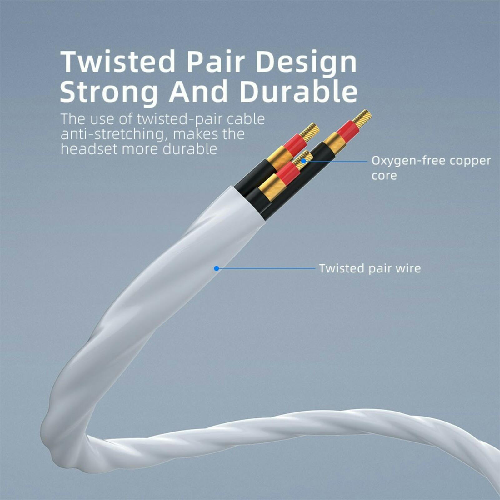 Essager Bedrade Earbud 3,5mm Wit