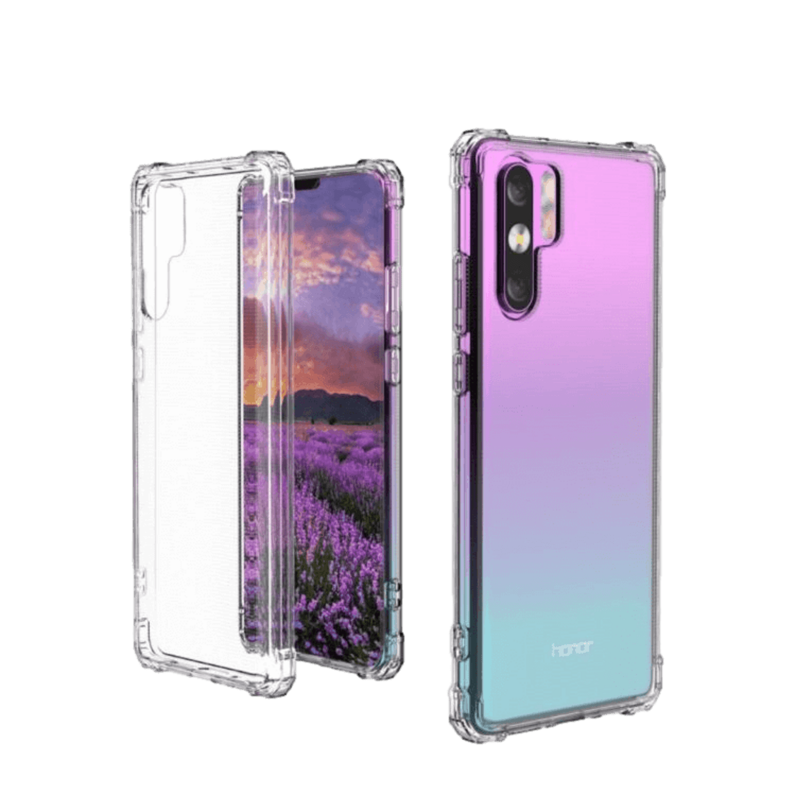 CaseBody Huawei P30 Lite schokproof armor hoesje Transparant