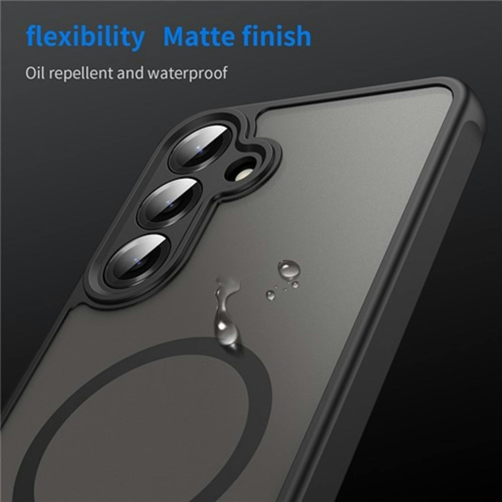 CaseBody Samsung A36 Slim Anti-Shock MagSafe Hoesje Zwart