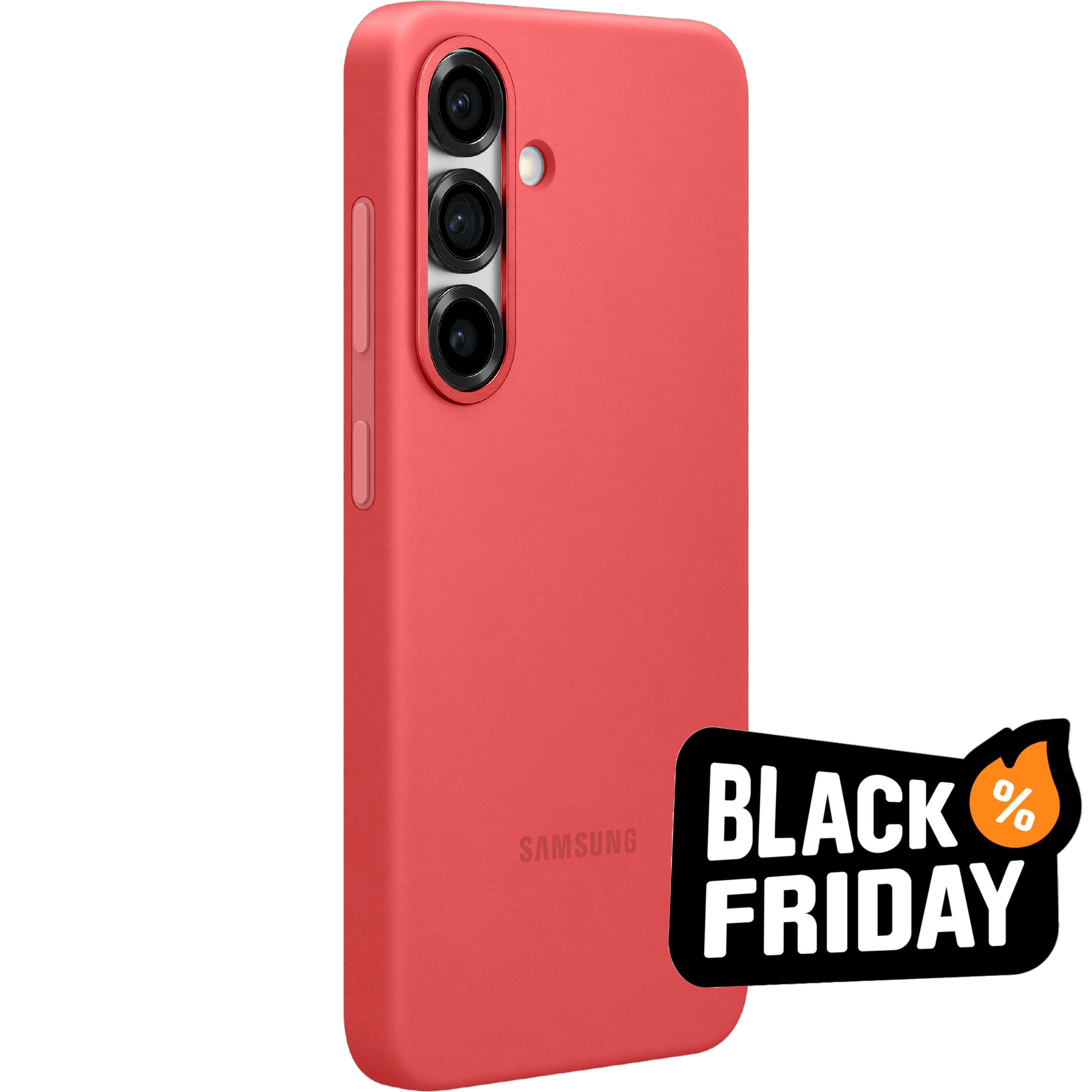 Samsung Galaxy S25 Siliconen Hoesje Rood