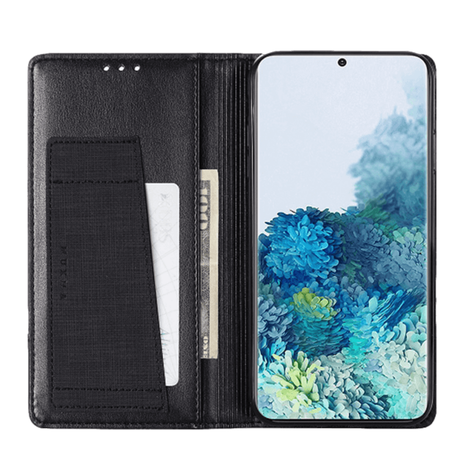 MUXMA Samsung Galaxy S20 Easy Carry Wallet Telefoonhoesje Zwart