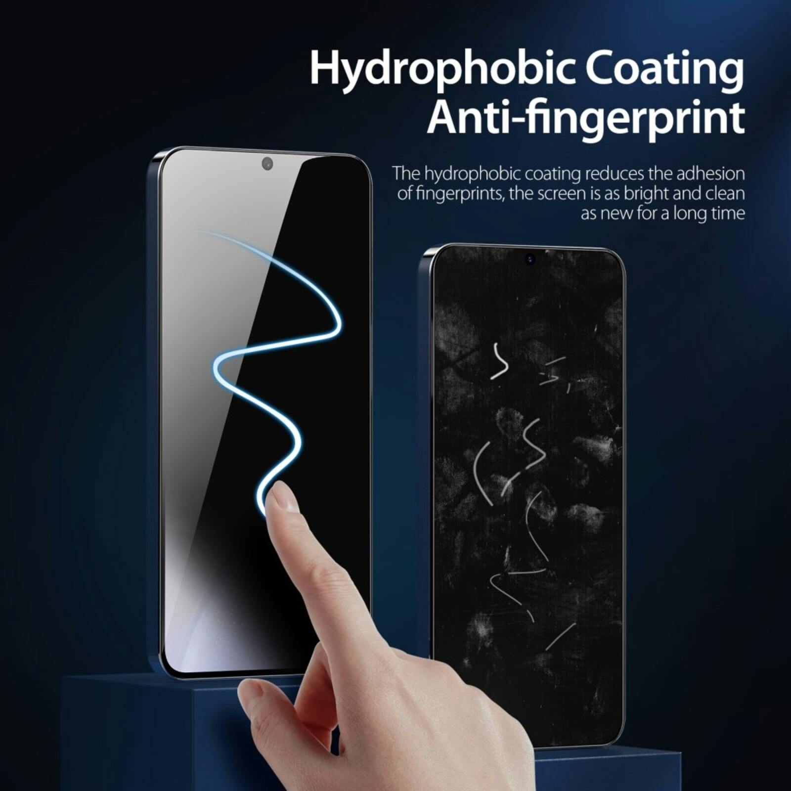 DUX DUCIS Samsung Galaxy S25 Plus Privacy Screenprotector Gehard Glas Transparant