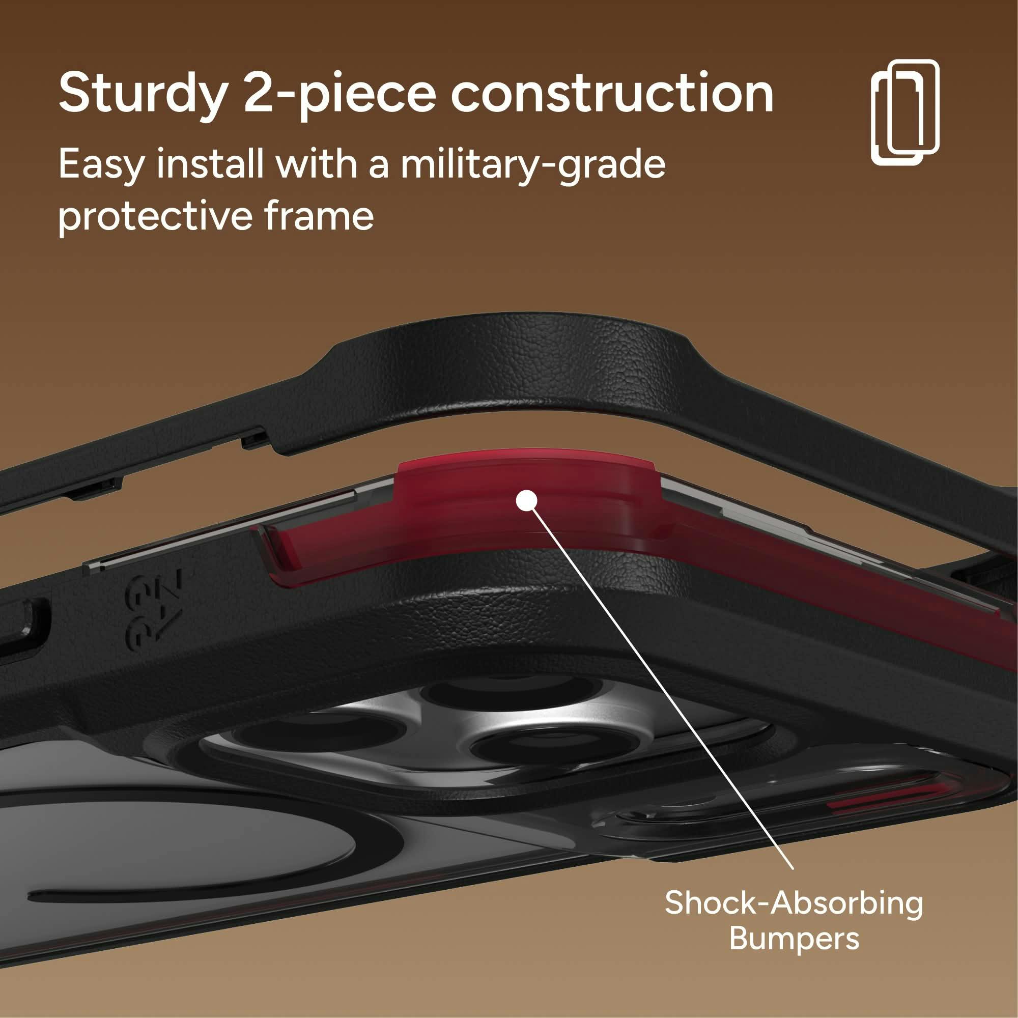 ZAGG iPhone 17 Pro / 18 Pro Rainier MagSafe Hoesje met Kickstand Zwart