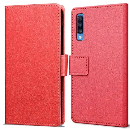 Just in Case Galaxy A70 Wallet Case Red