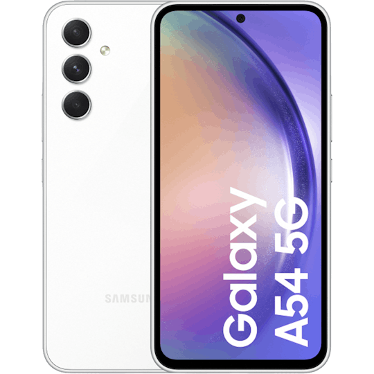 Samsung Galaxy A54 5G Awesome White - Voorkant & achterkant