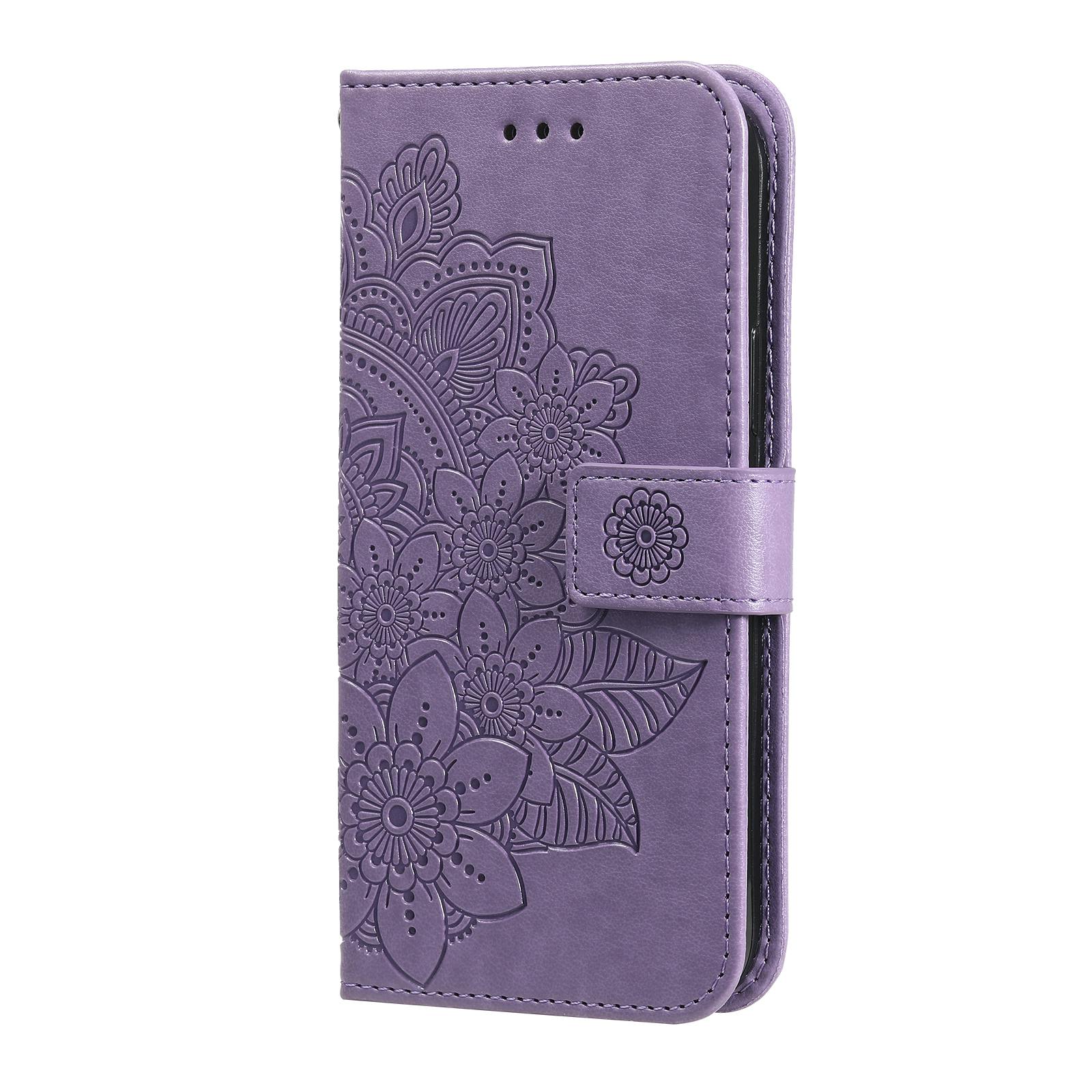 Comfycase Xiaomi Redmi 15C Floral Bookcase Hoesje Paars