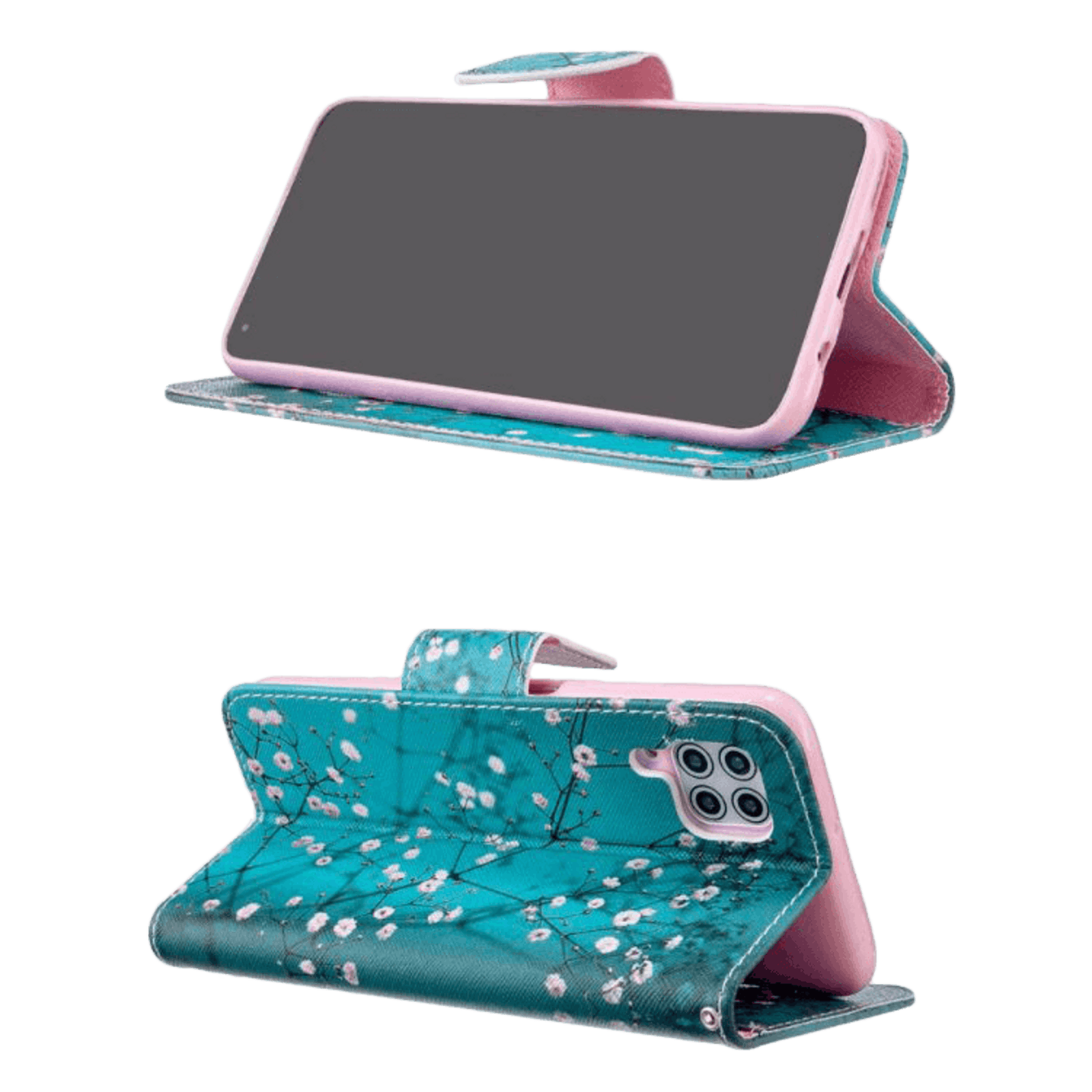 Comfycase Huawei P40 Lite bookcase boesje bloesem Meerkleurig